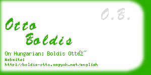 otto boldis business card